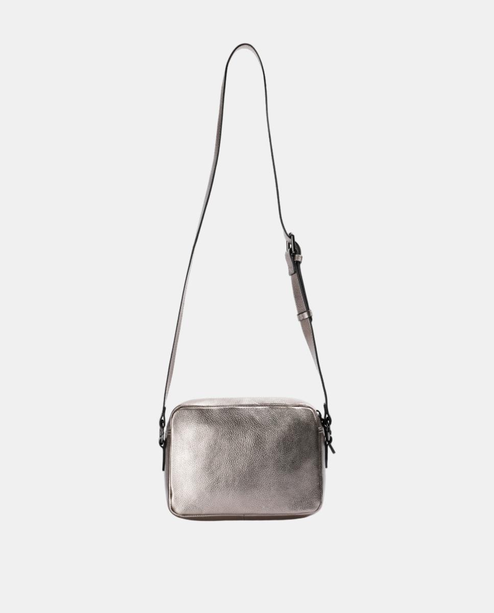 Imagen 2 de Bolso bandolera de piel - Scalpers - Plata Plata
