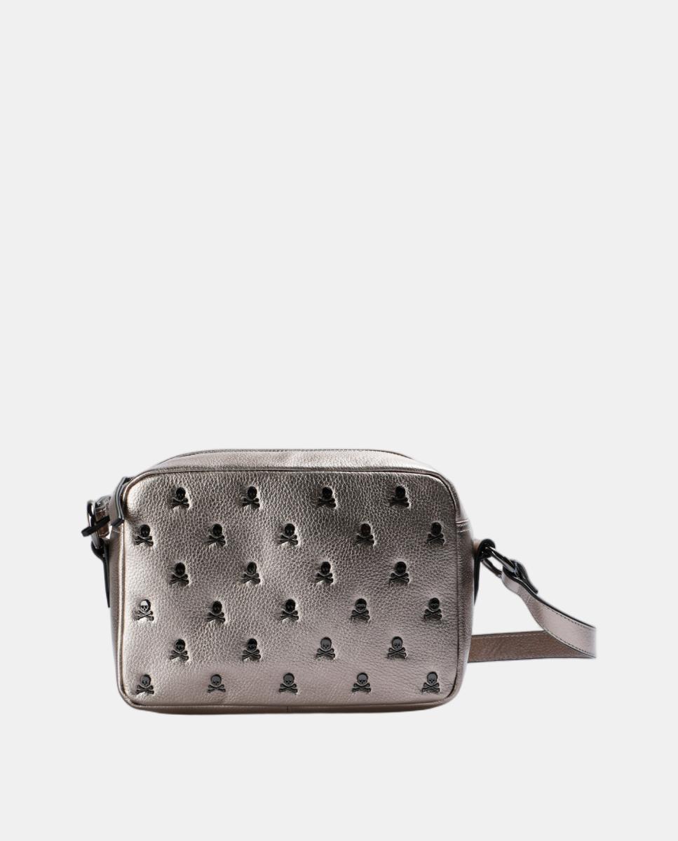 Imagen 4 de Bolso bandolera de piel - Scalpers - Plata Plata