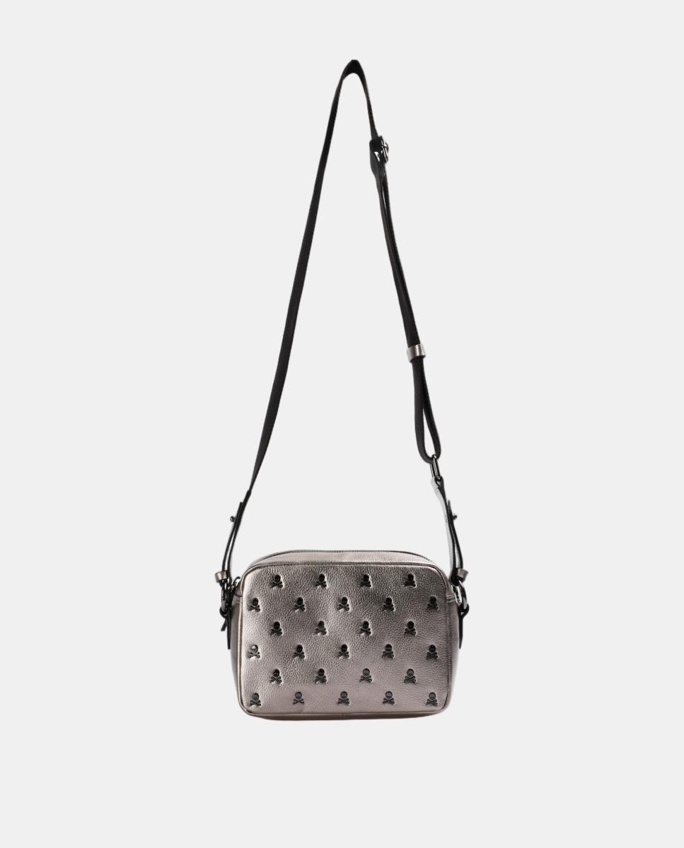 Imagen 5 de Bolso bandolera de piel - Scalpers - Plata Plata