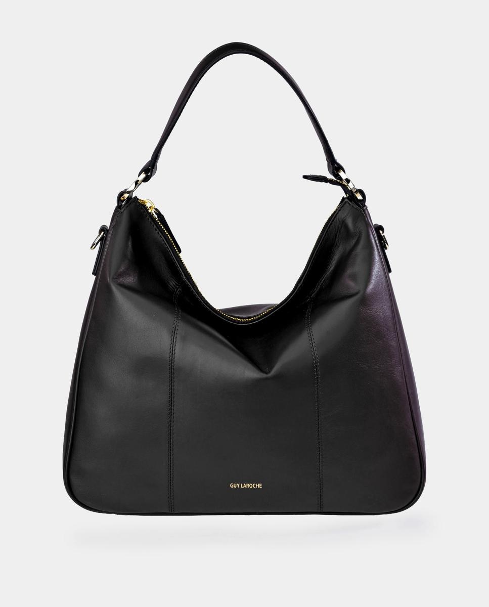 Bolso hobo Guy Laroche en piel con bandolera - Negro Negro-1