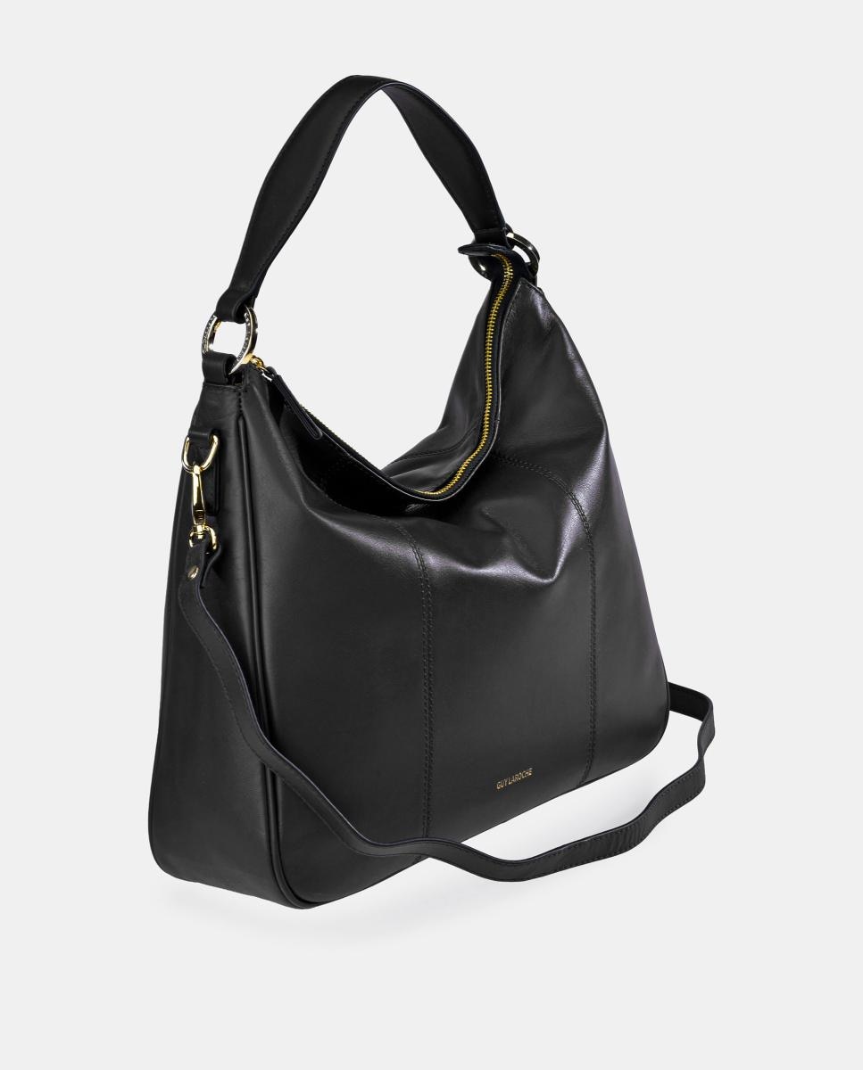 Bolso hobo Guy Laroche en piel con bandolera - Negro Negro-2