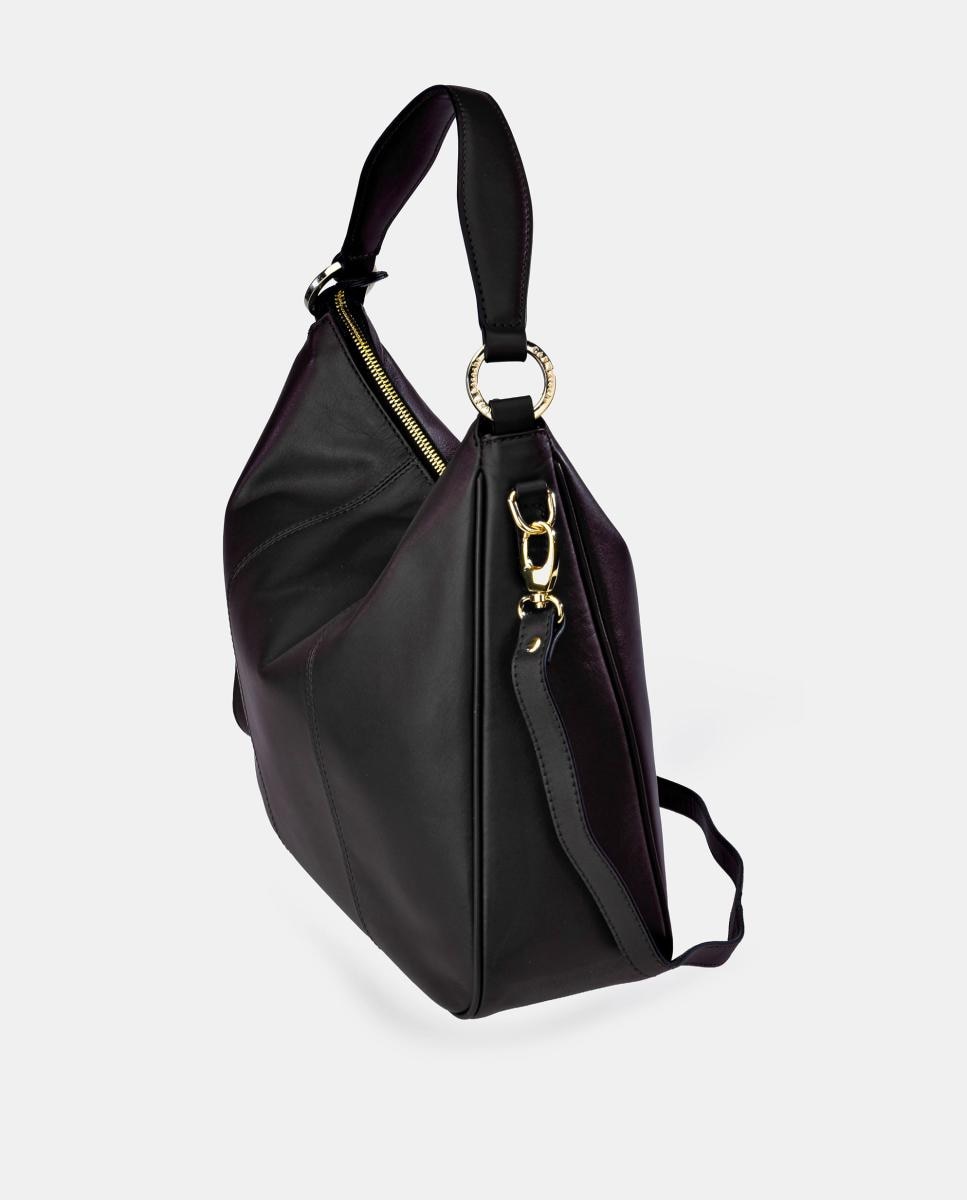 Bolso hobo Guy Laroche en piel con bandolera - Negro Negro-3