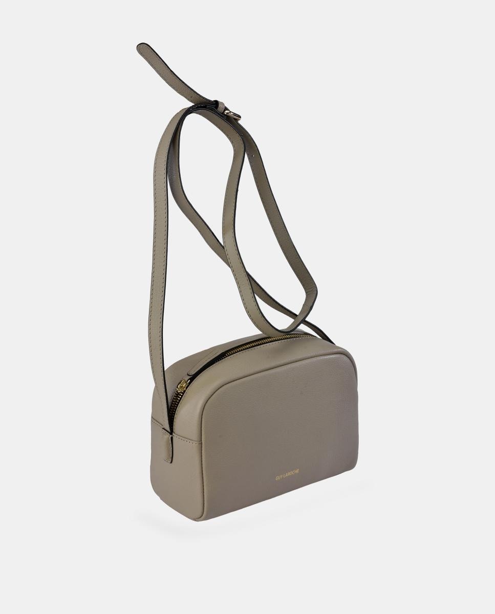 Bolso crossbody Guy Laorche en piel con bandolera y cremallera - Guy Laroche - Marrón topo Marrón topo-2