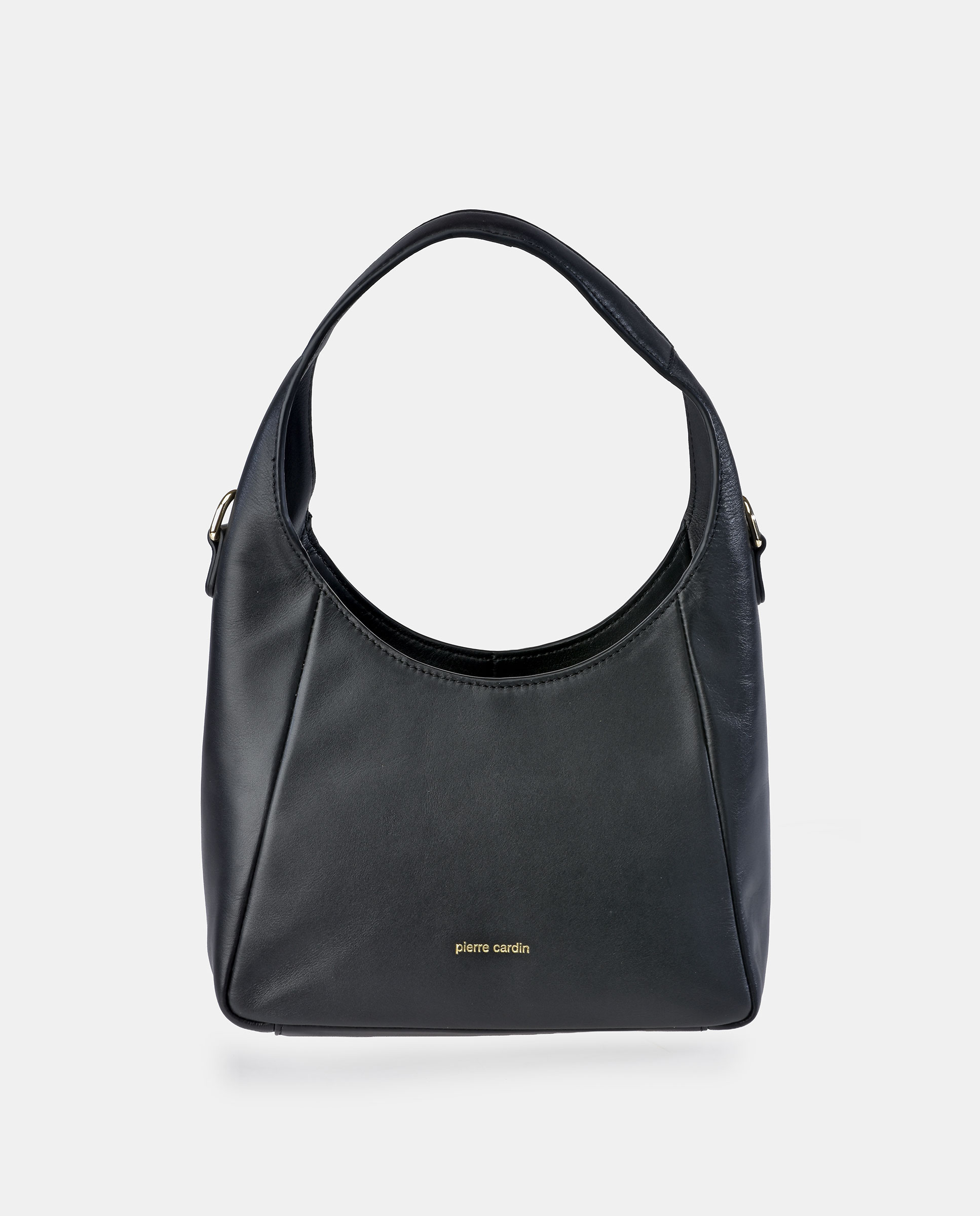 Bolso bobo Pierre Cardin en piel con asa y bandolera - Negro Negro-1