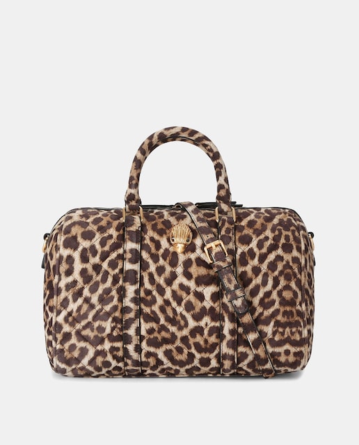 Imagem 0 de Mala Boston com Animal Print de Leopardo