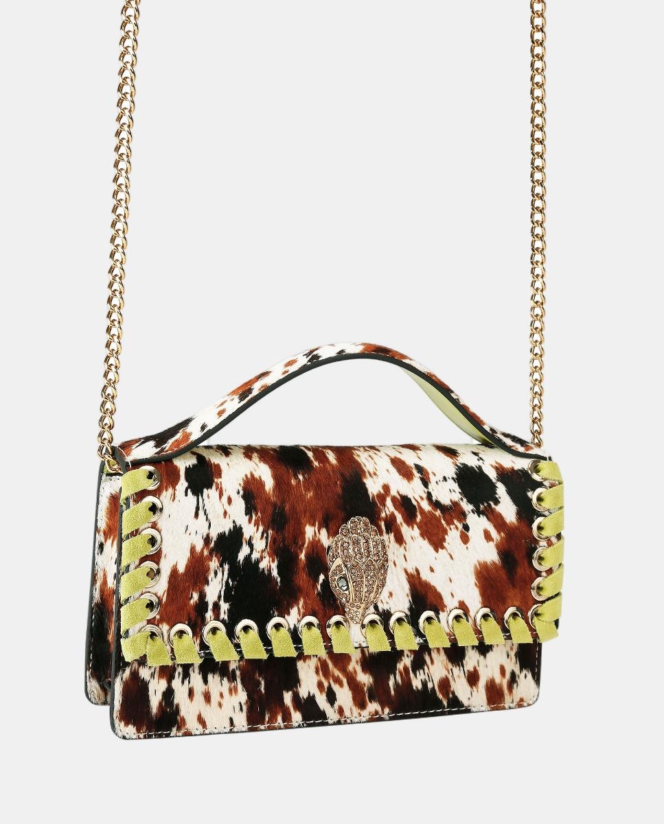 Mala a Tiracolo SM Bond Top com Detalhe de Águia e Alça Curta Multicolor-2