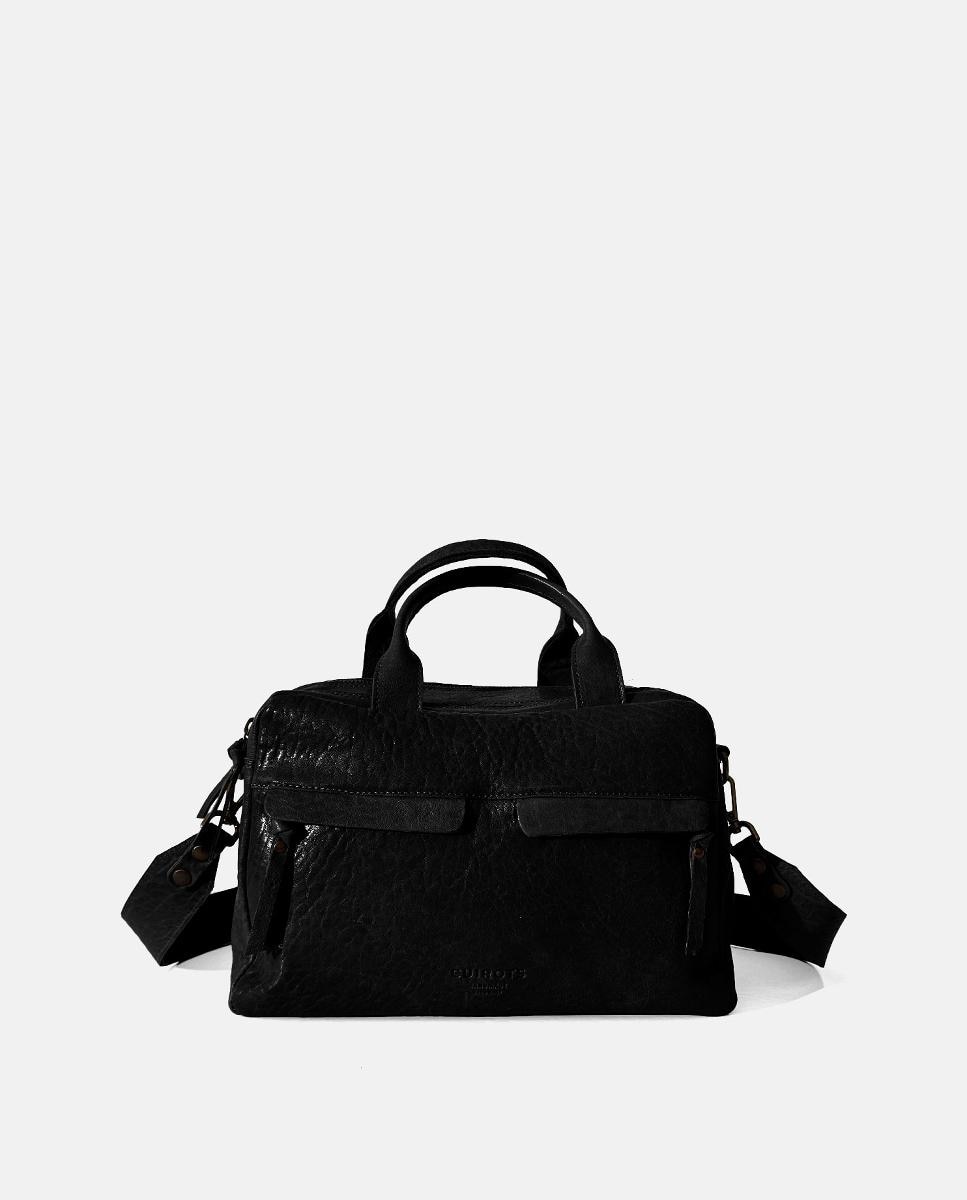 Imagem 0 de Mala de Mão em Pele com Alça de Tiracolo