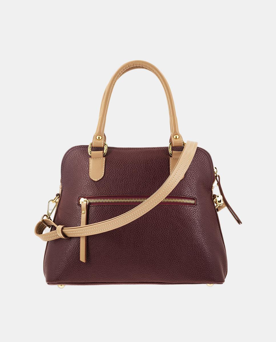 Mala de Mão Tipo Bugatti com Alça de Tiracolo Ajustável Bordeaux-3