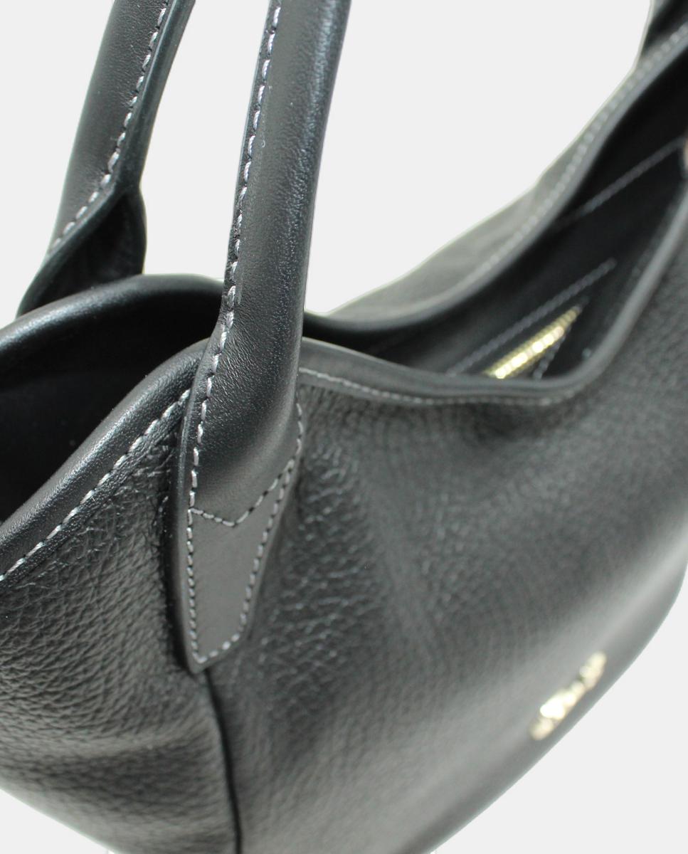 Imagen 3 de Bolso tote piel montgo con cremallera - Cats - Negro Negro