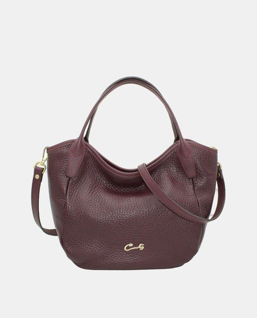 Imagem 0 de Mala Tipo Tote em Pele Montgo com Fecho de Correr