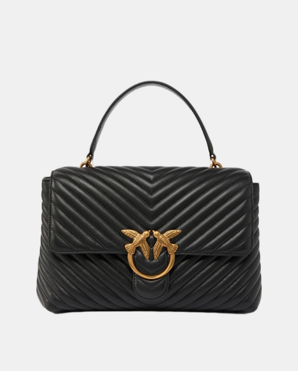 Mala Lady Grande Chevron Preto-1