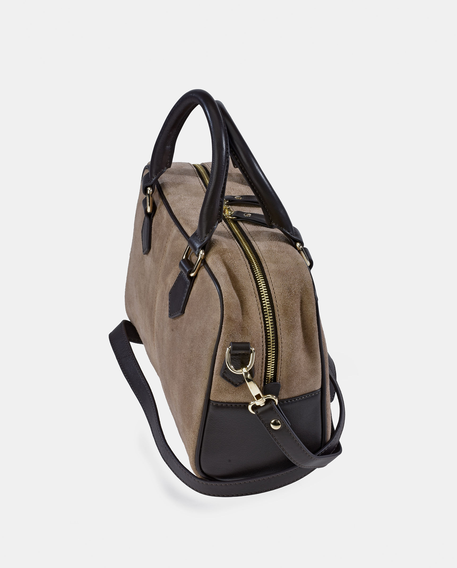 Bolso Bowling realizado en Serraje y Piel Napa - El Caballo - Topo Topo-3