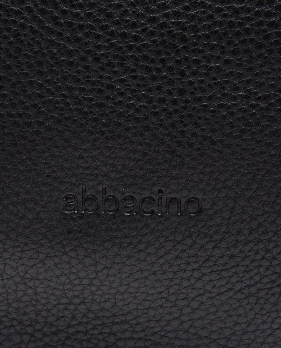 Bolso de mano en piel con pespunte - Abbacino - Negro Negro-7