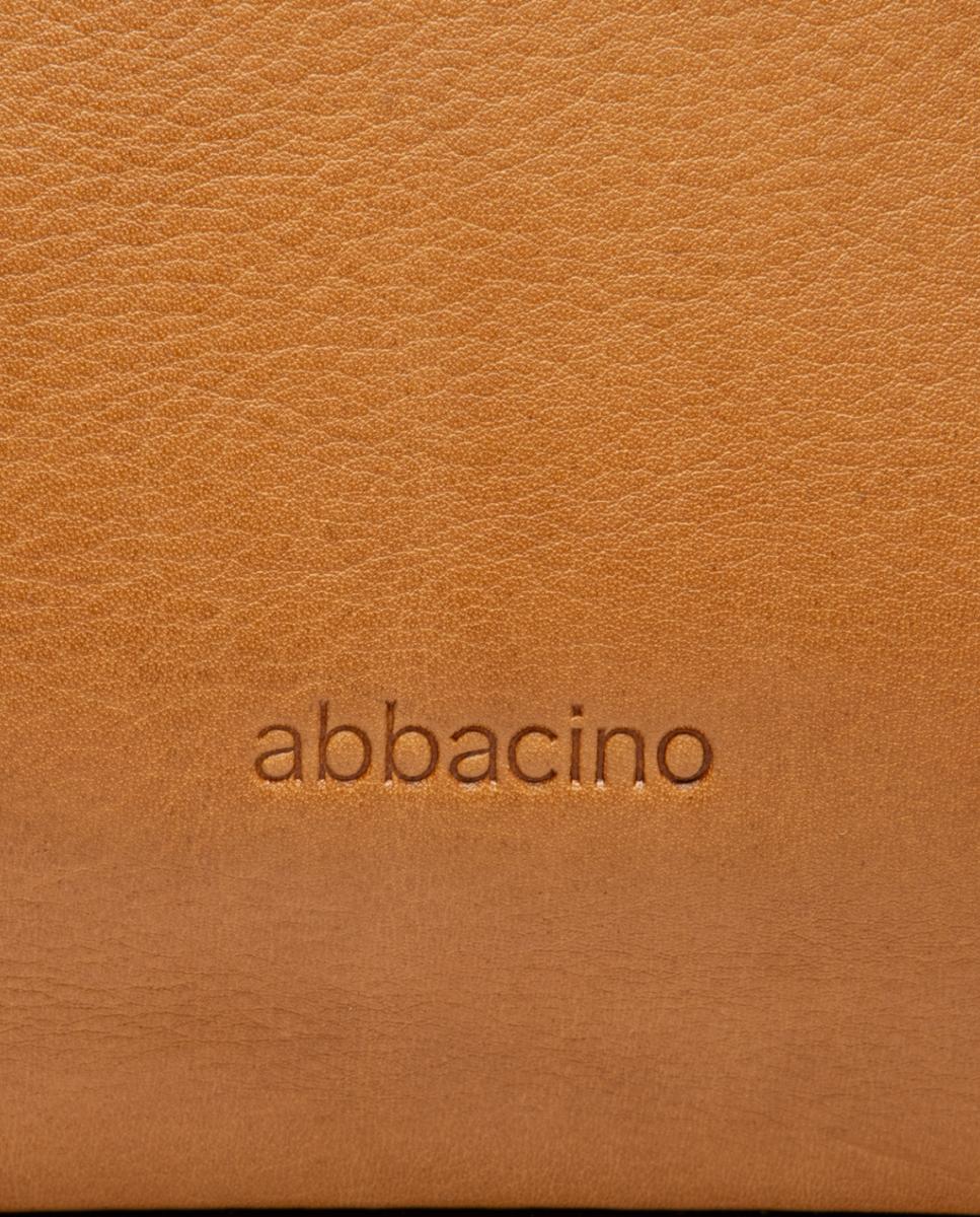 Bolso de mano en piel con pespunte - Abbacino - Marrón Marrón-7