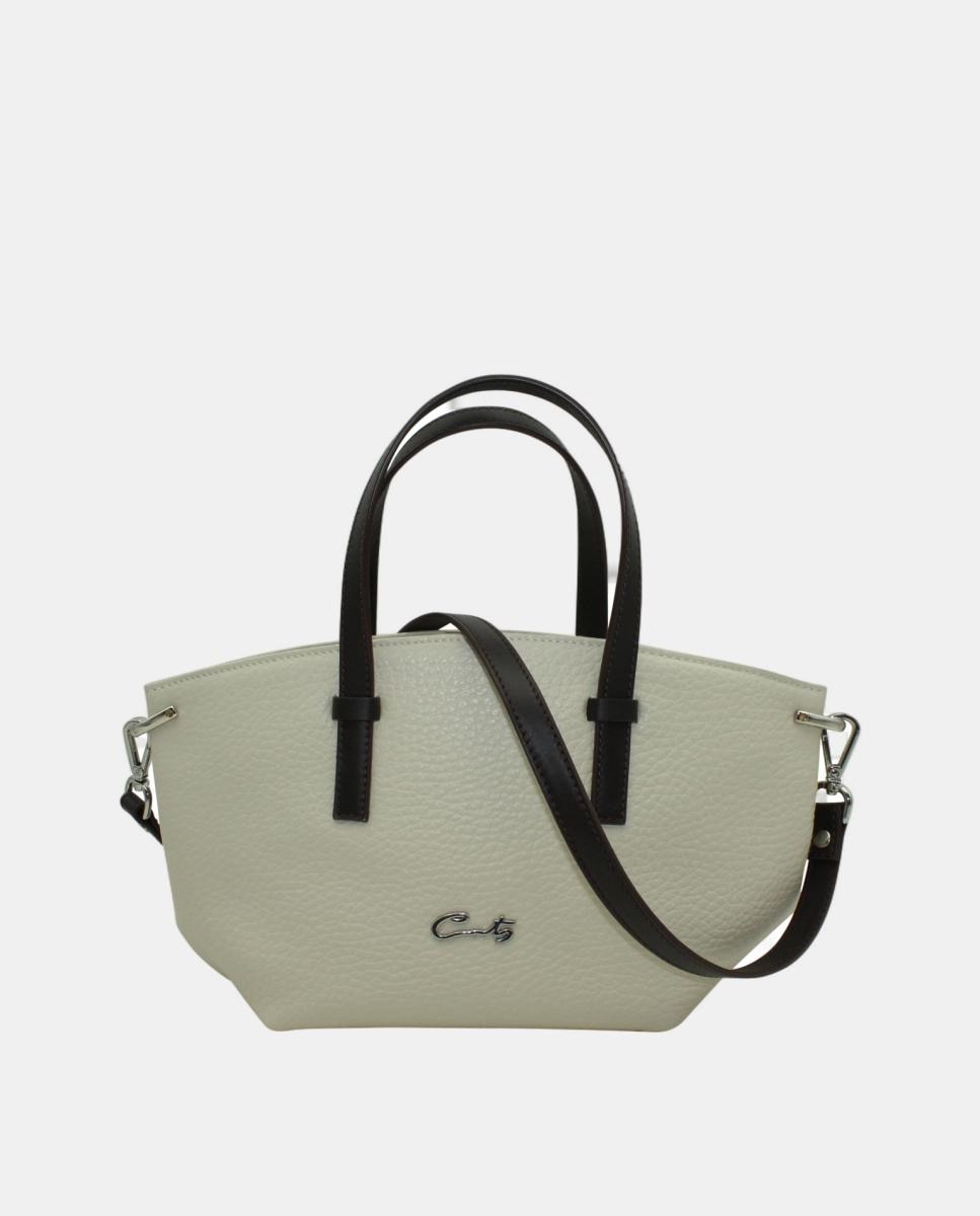 Imagem 0 de Mala Shopper em Pele Chef com Fecho de Correr e Alça de Tiracolo