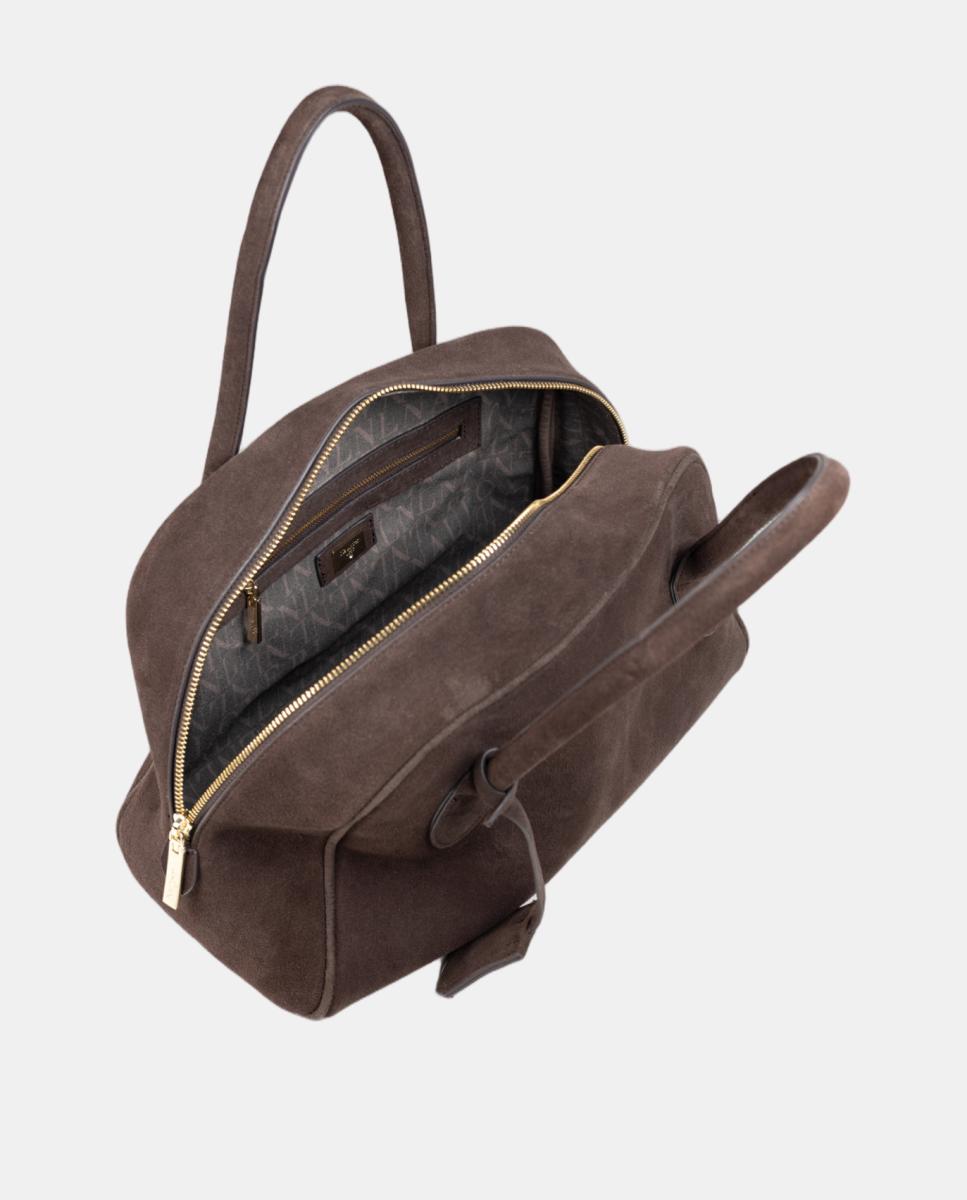 Bolso doctor bag cuadrado mediano - Naulover - Marrón Marrón-3