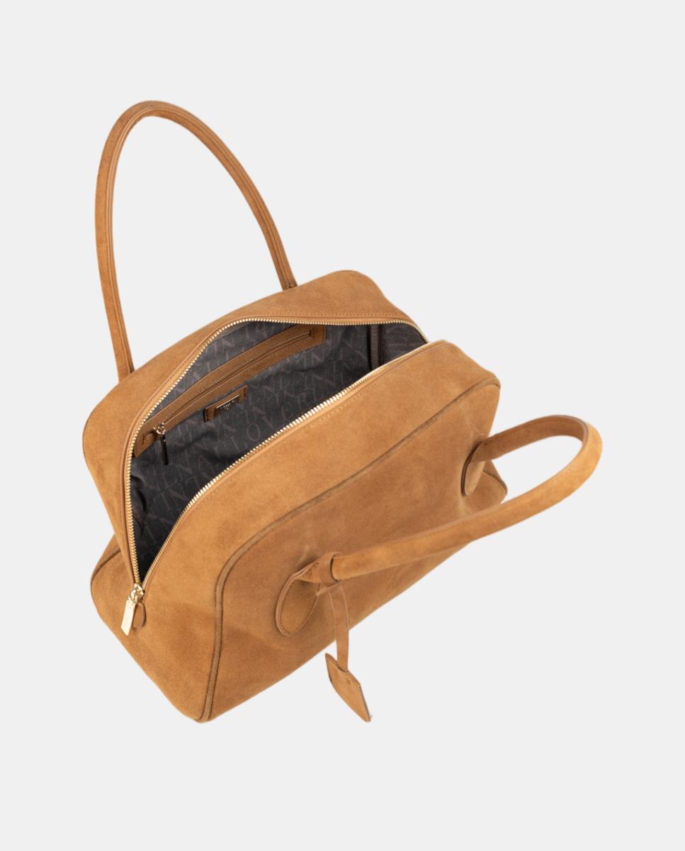 Bolso doctor bag cuadrado mediano - Naulover - Marrón claro Marrón claro-3