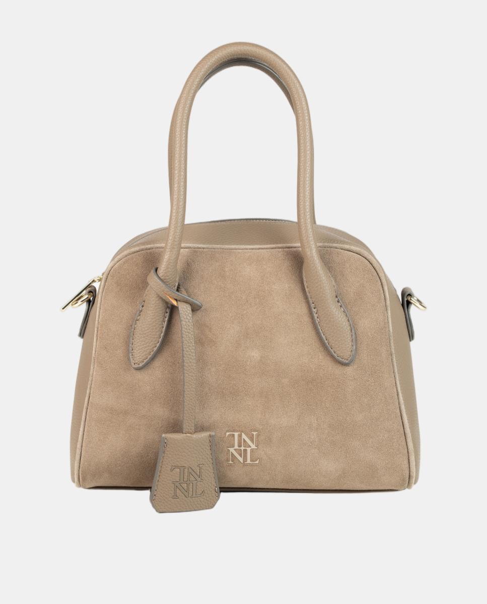 Imagen 0 de Bolso doctor bag cuadrado pequeño Topo