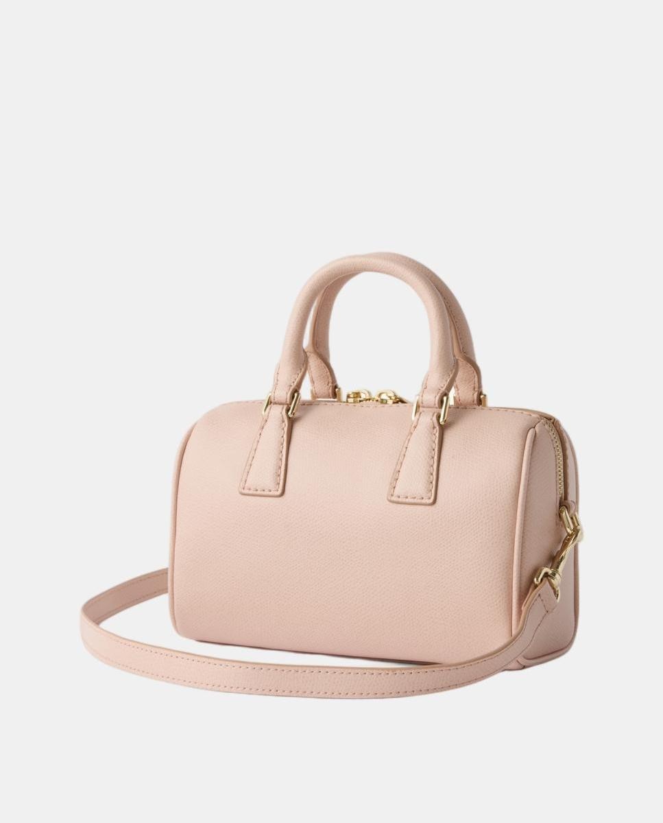 Mala Mini Boston Olivia em Pele Rosa-2