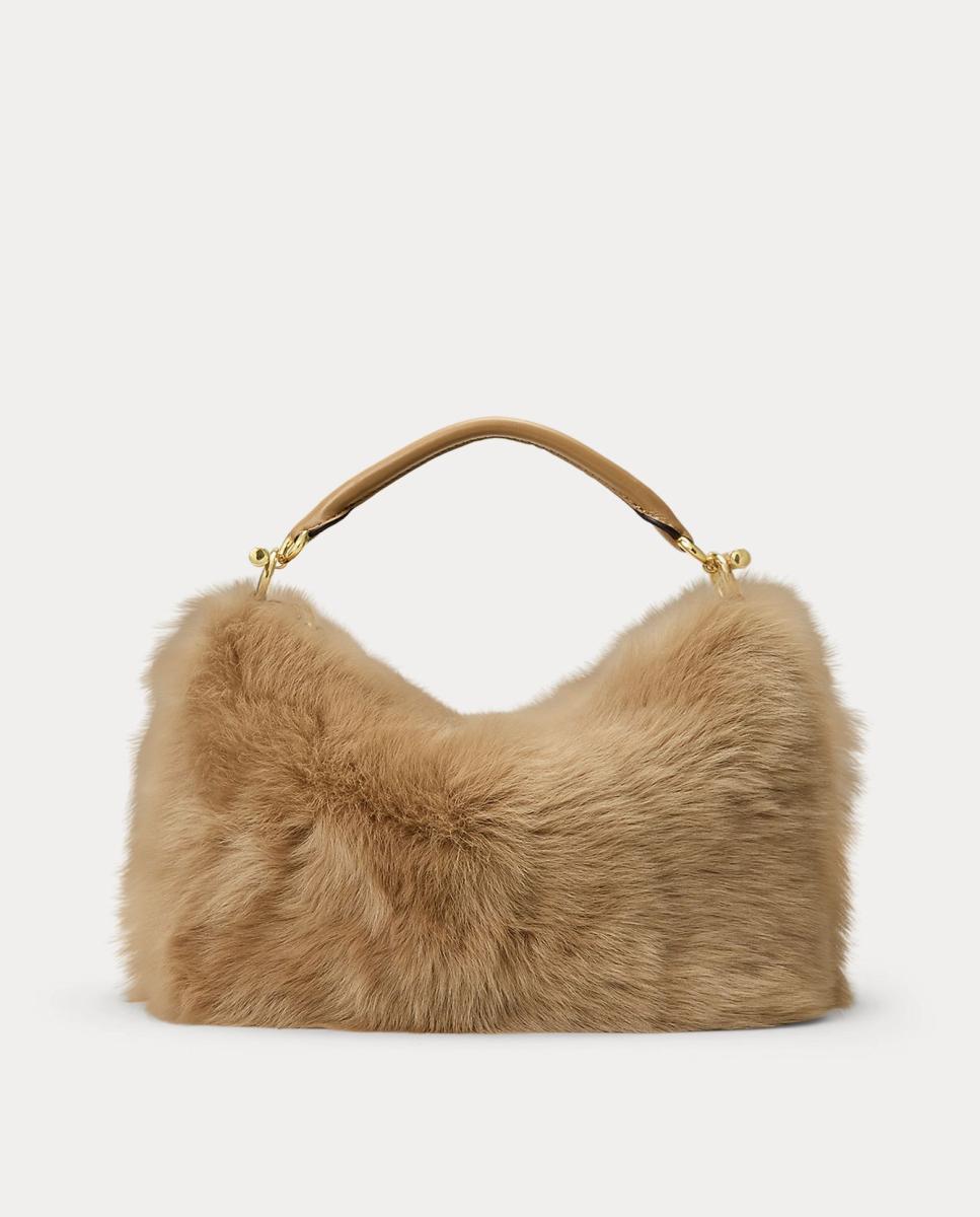 Imagen 0 de Bolso Blaike pequeño efecto pelo Marrón