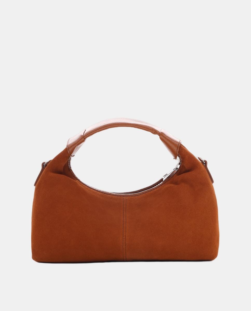 Mala de Mão em Pele com Tira para Cruzar Modelo Dandy Camel-3