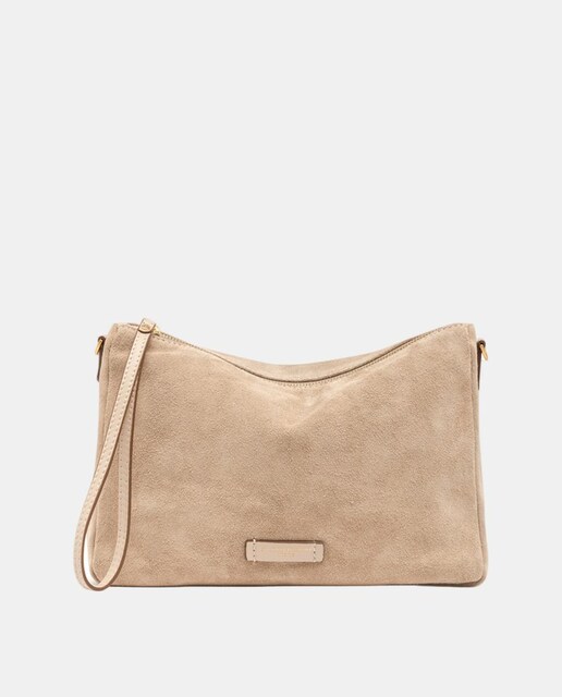 Imagem 0 de Mala de Mão Modelo Nora em Camurça com Correia Amovível.