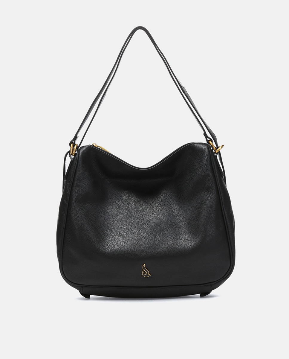 Imagem 0 de Mala-Mochila Oceans Diary em Pele - Preto