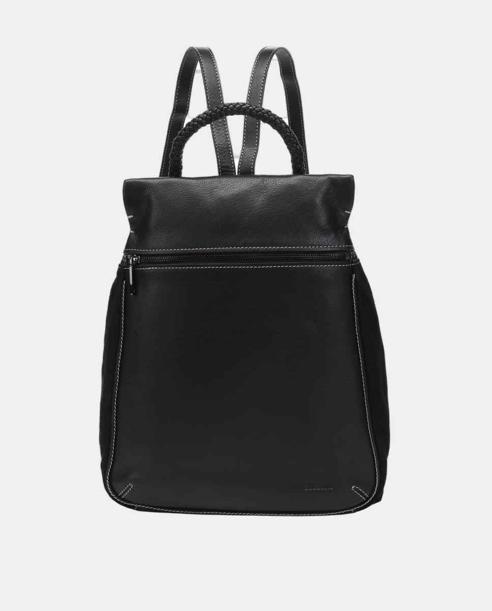 Mochila Freedom em Pele Preto-1