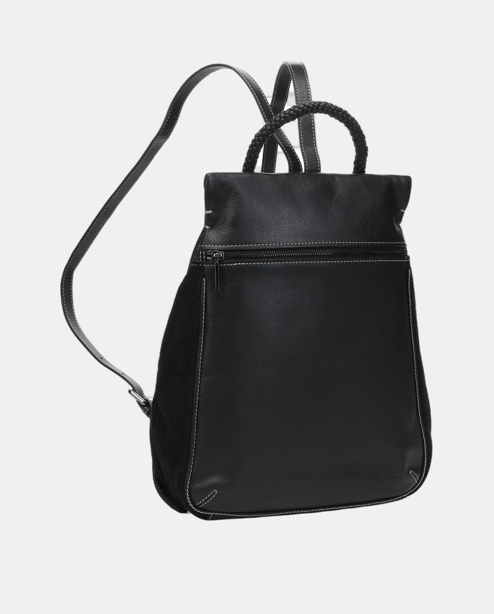 Mochila Freedom em Pele Preto-2