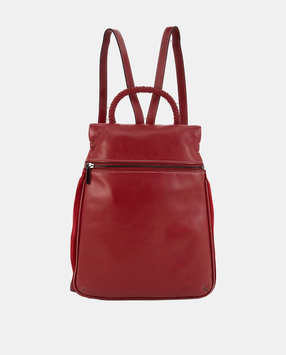 Mochila Freedom em Pele Vermelho-1