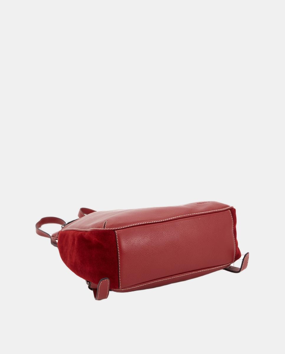 Mochila Freedom em Pele Vermelho-4
