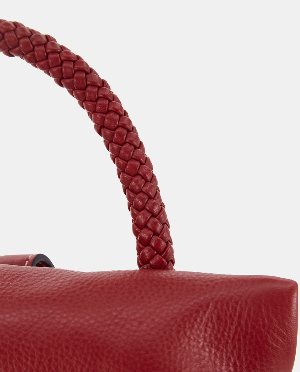 Mochila Freedom em Pele Vermelho-6