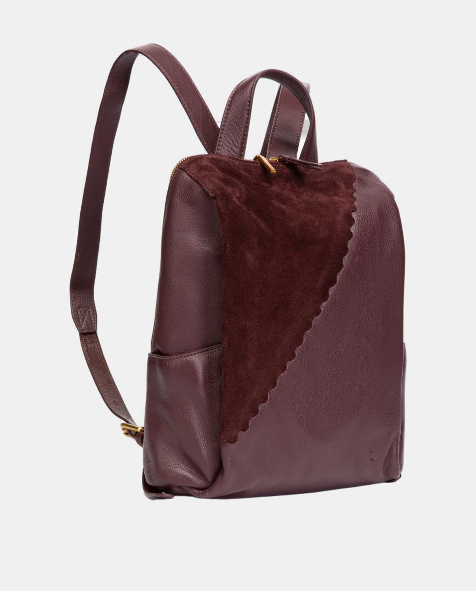 Mochila Freedom em Pele e Croute Bordeaux-2