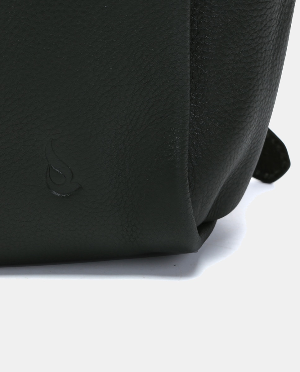 Mochila Freedom em Pele e Croute Verde-5