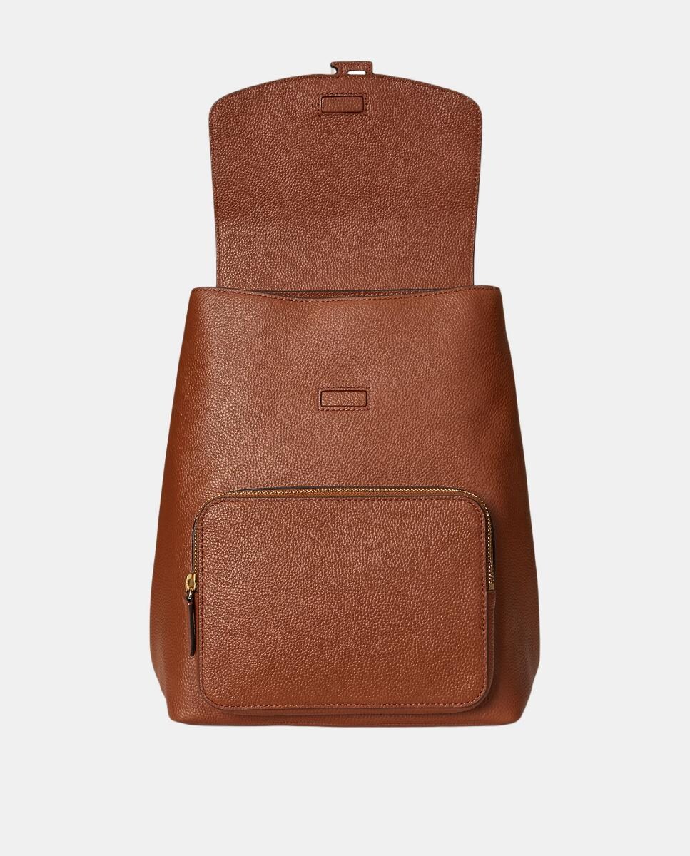 Mochila Cameryn Média em Pele Camel-5