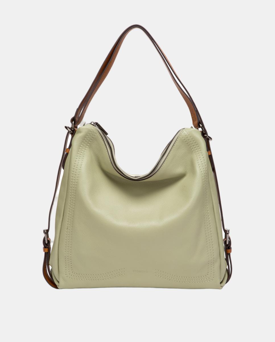 Imagem 0 de Mala Multifunções em Pele com Alças em Contraste