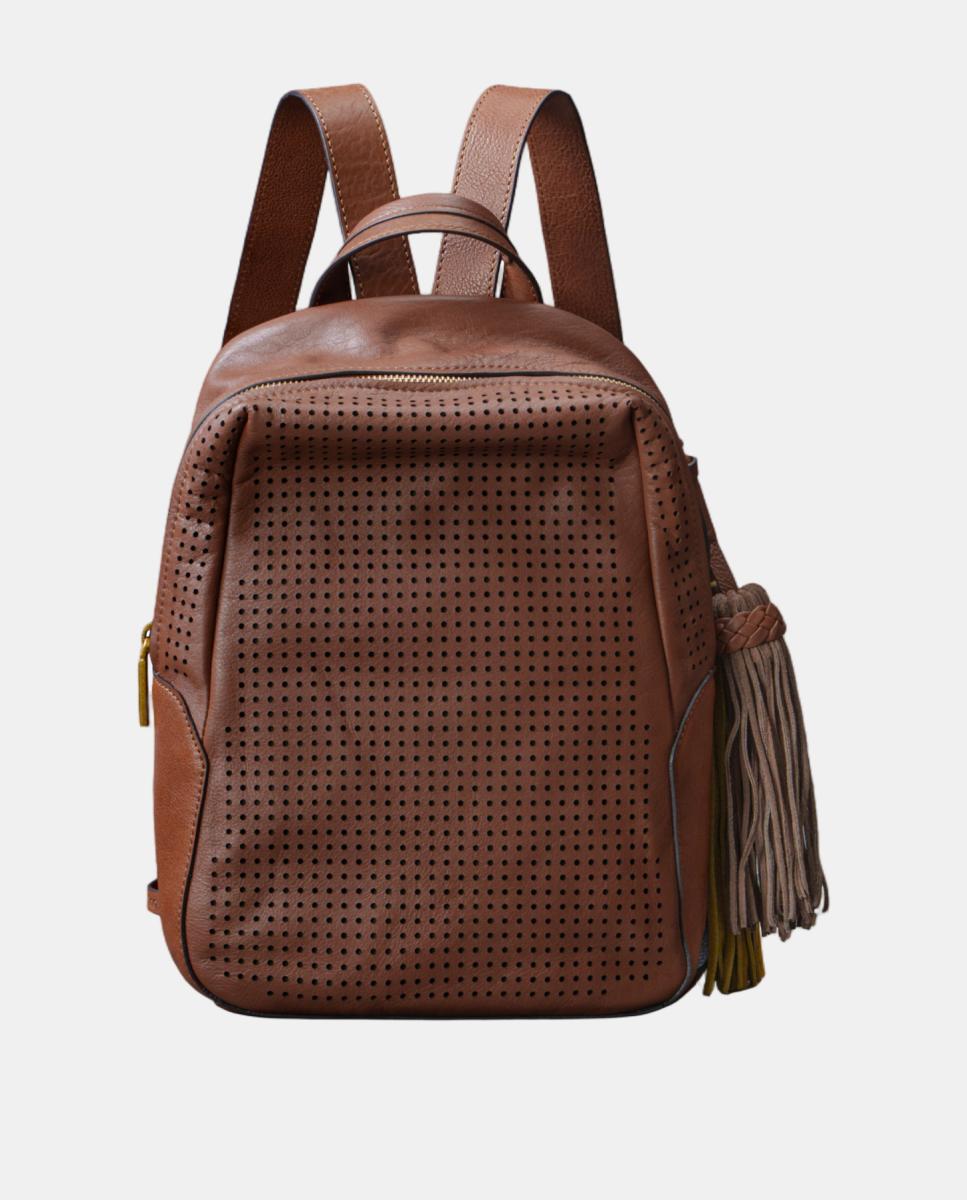 Imagem 0 de Mochila em Pele Perfurada