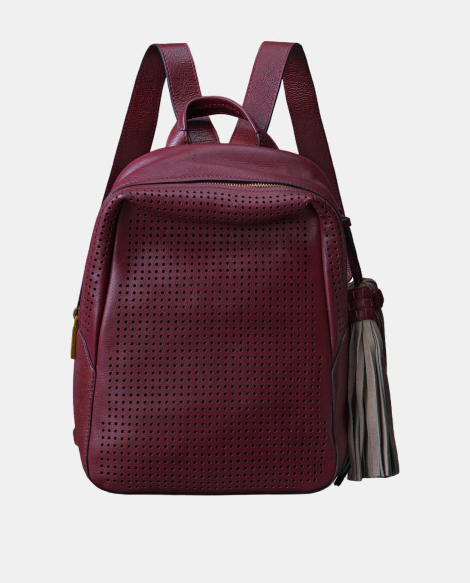Imagem 0 de Mochila em Pele Perfurada