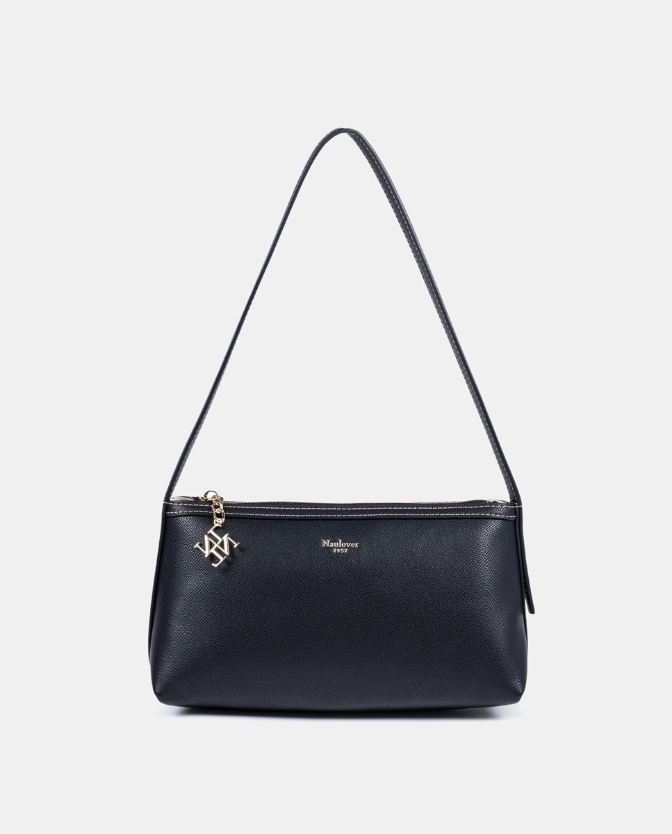 Mala Tipo Baguette Triangular. Preto-1