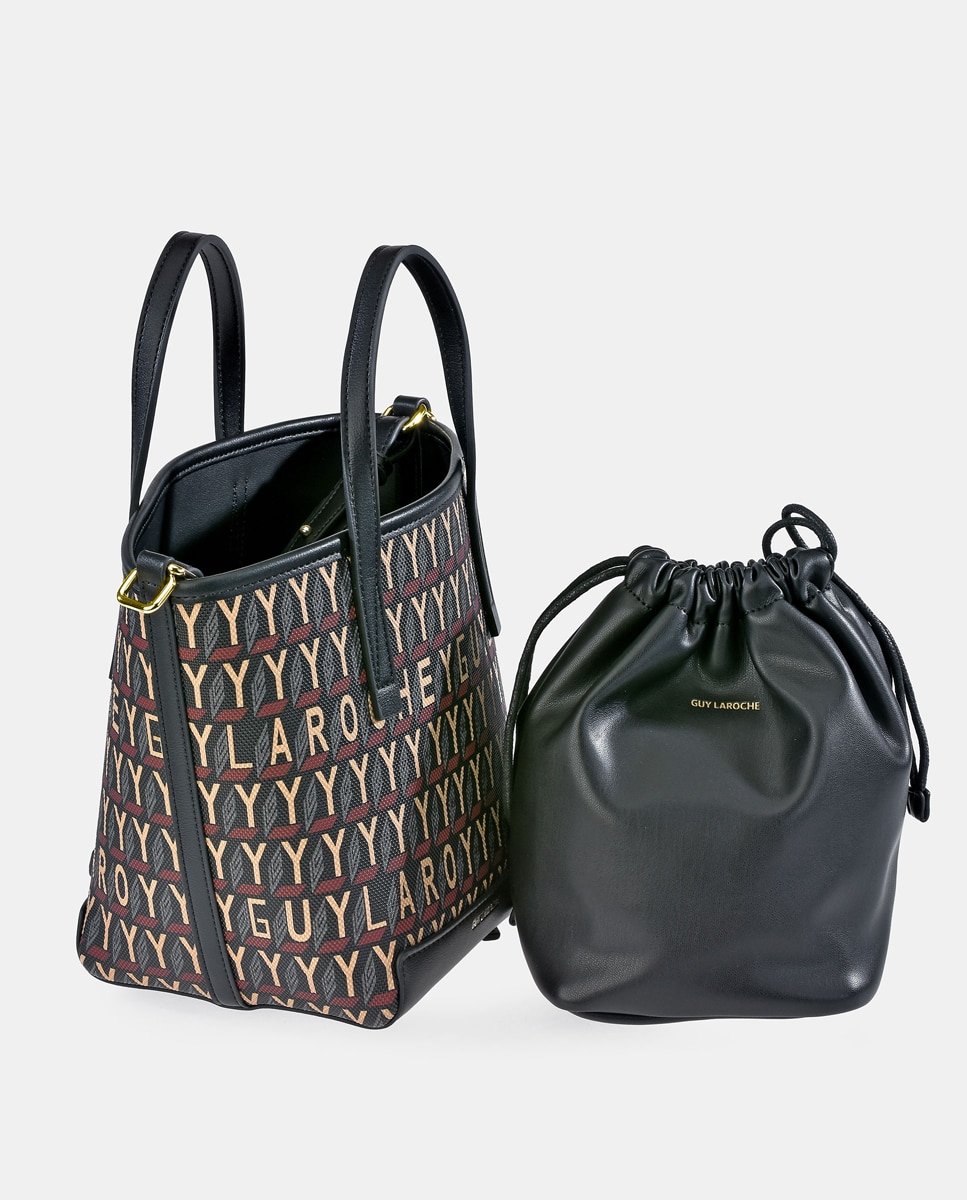 Mala Bucket com Alça de Mão, Alça de Tiracolo e em Lona - Azul Multicolor-4