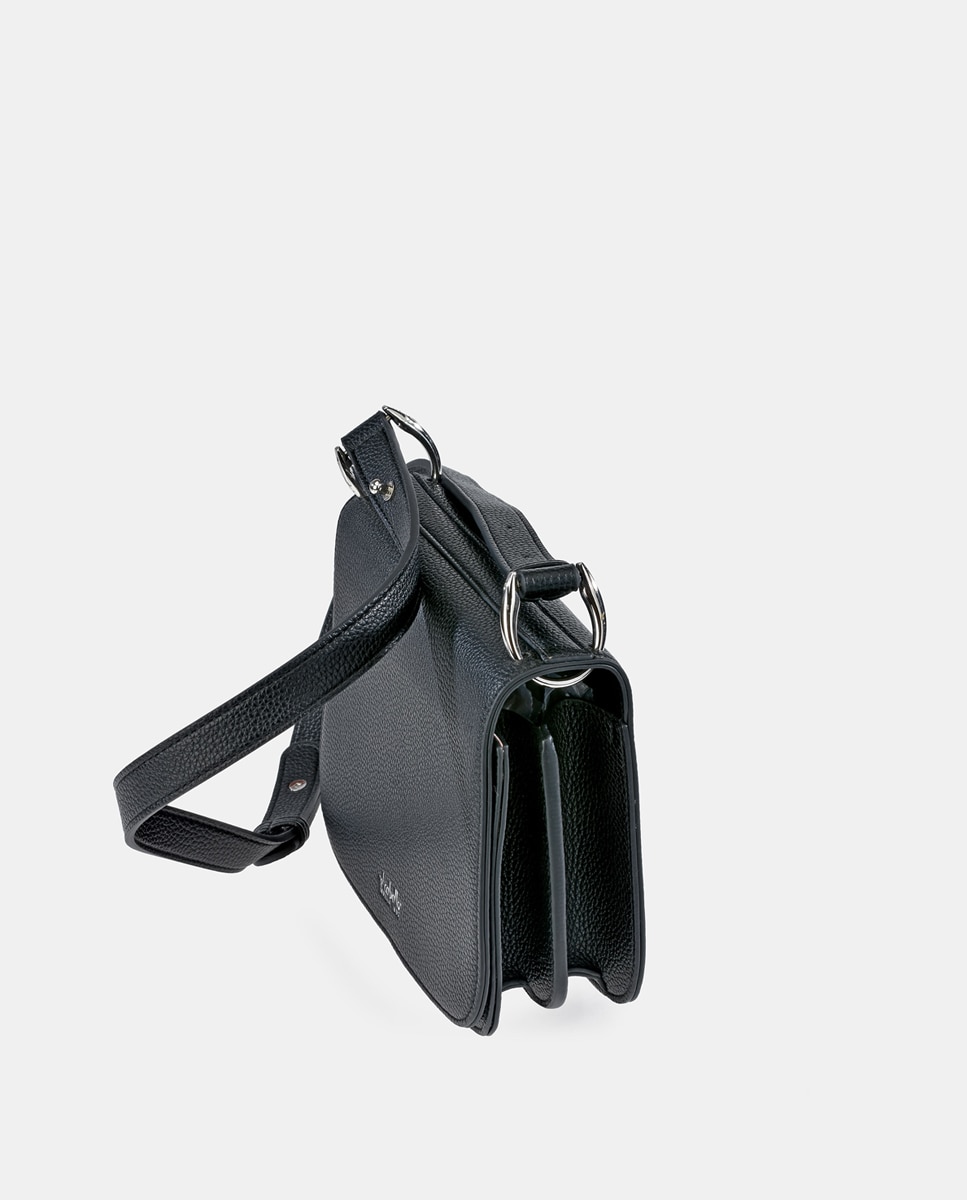 Mala Saddle em Pele Sintética - Preto Preto-4