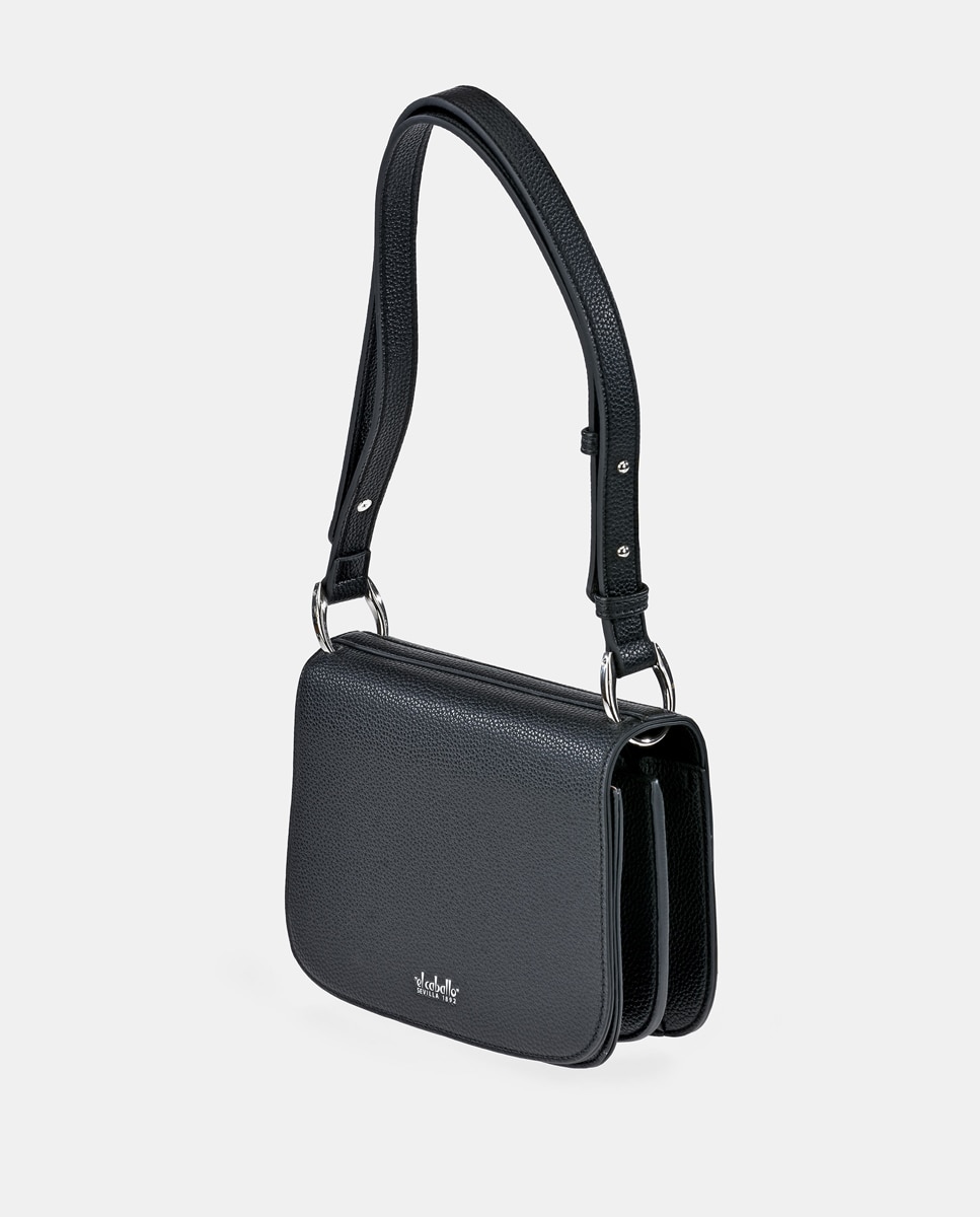 Mala Saddle em Pele Sintética - Preto Preto-6