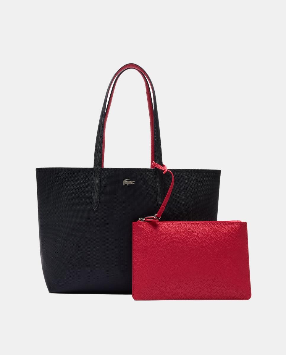 Mala Shopper Reversível com Logótipo Metálico - Castanho Azul-marinho-1