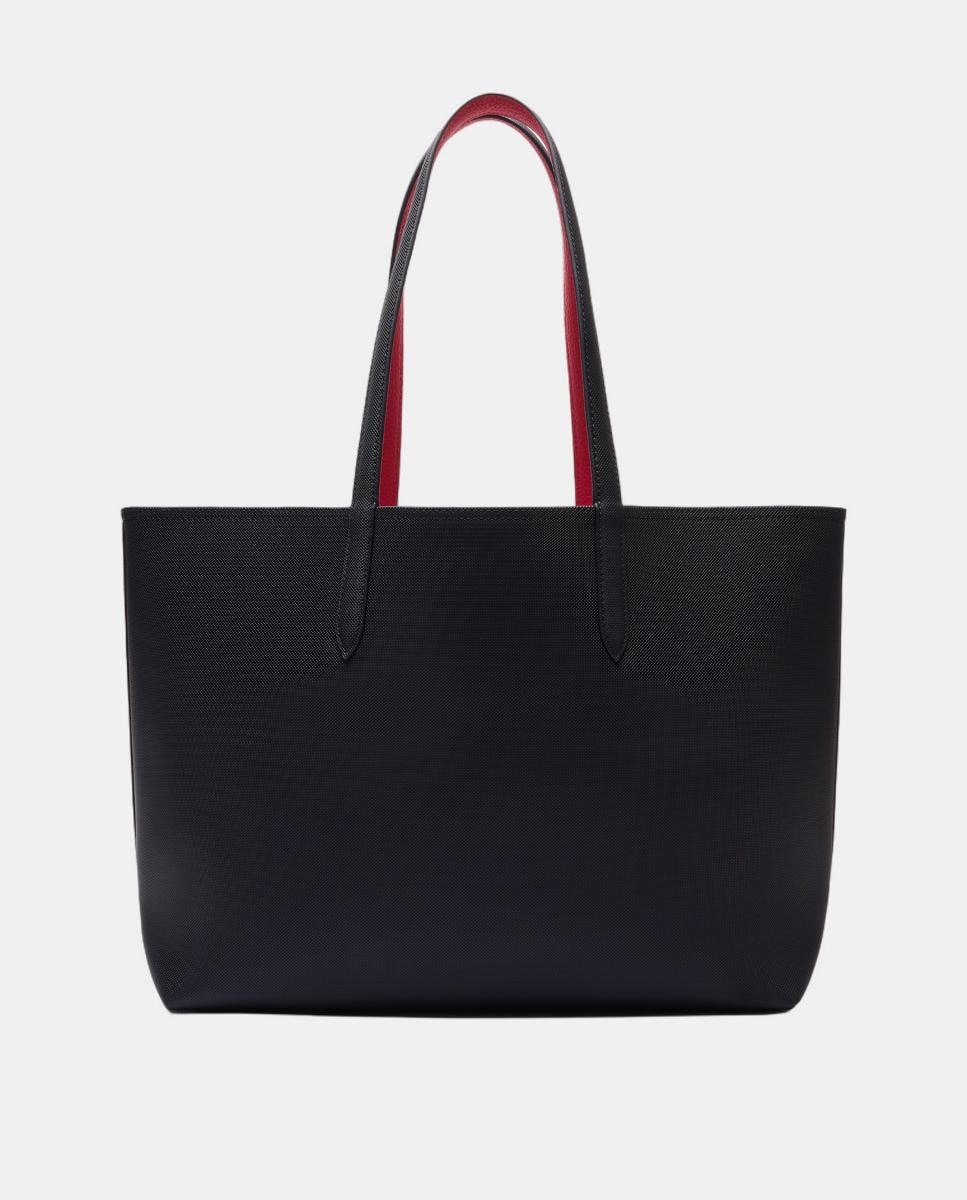 Mala Shopper Reversível com Logótipo Metálico - Castanho Azul-marinho-2