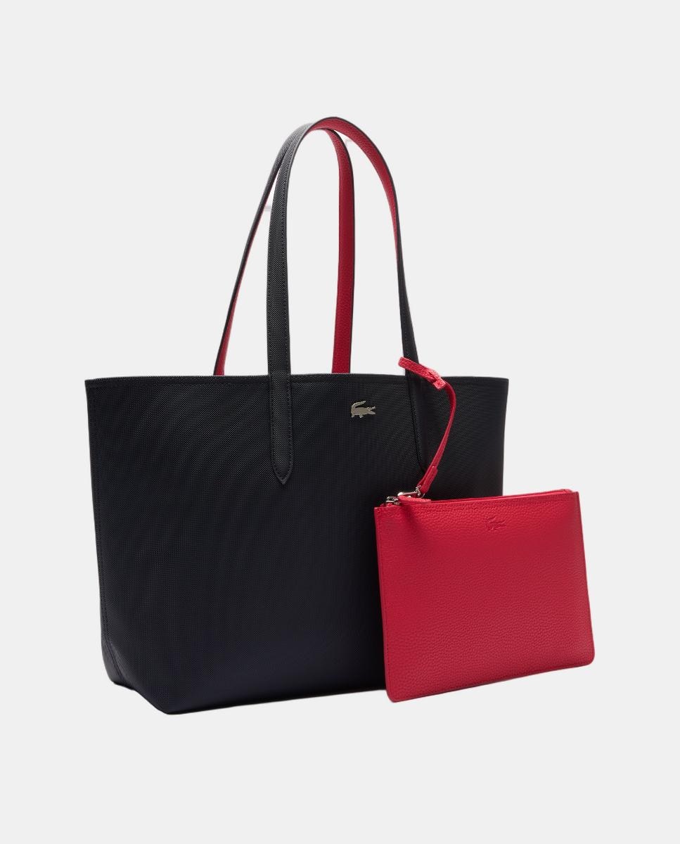 Mala Shopper Reversível com Logótipo Metálico - Castanho Azul-marinho-3