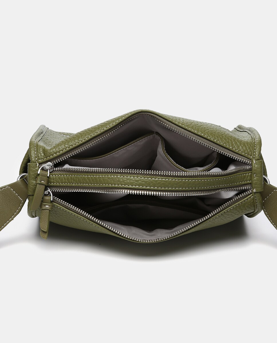 Mala a Tiracolo Oceans Diary em Materiais Reciclados - Verde Verde-5