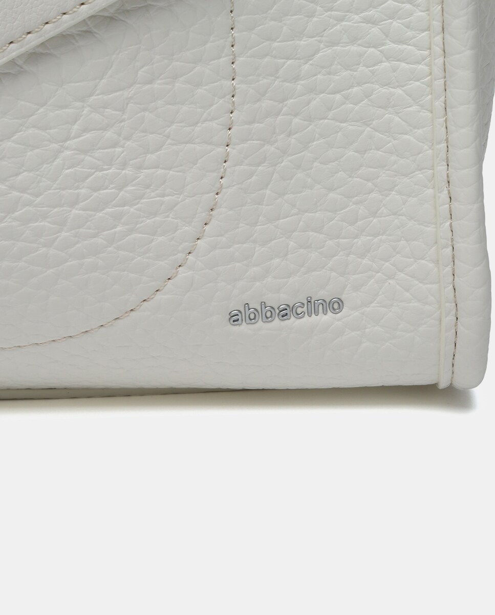 Mala a Tiracolo Oceans Diary em Materiais Reciclados - Bege Bege-6