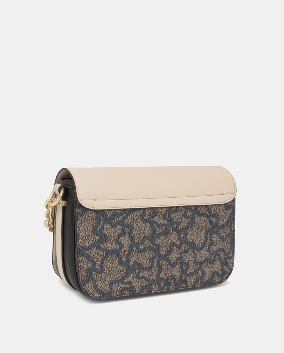 Mala a Tiracolo Média com Fecho Metálico e Aba Preto-4