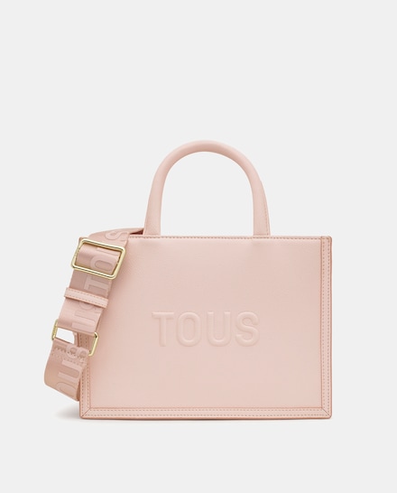 Bolso shopper mediano con cierre de cremallera y doble asa · Tous