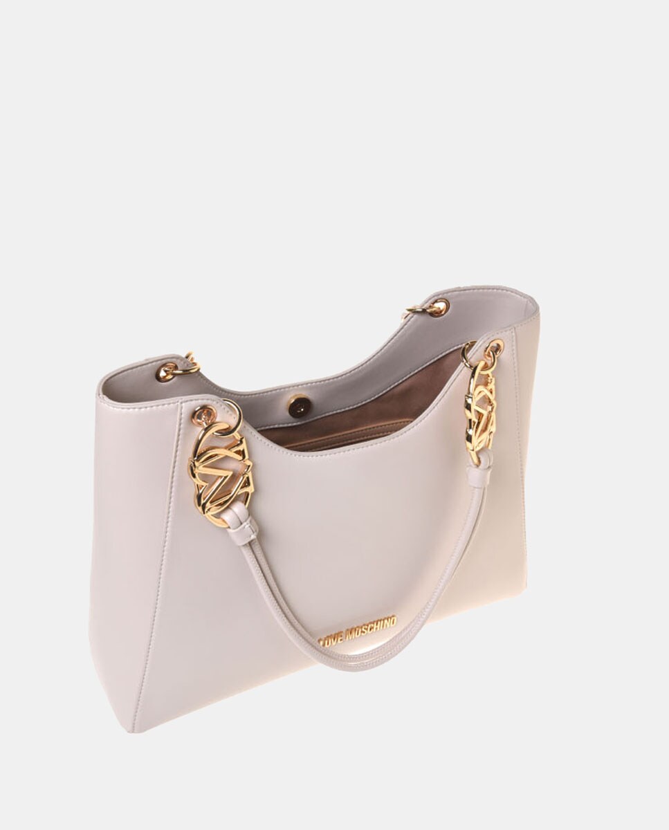 Mala com Fecho de Botão Magnético Cru-3